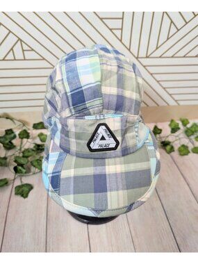 PALACE Cap MADRAS RUNNER BluexGreenxNavy(Check Pattern) 2200474522314